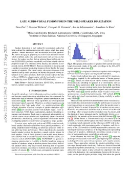 Late Audio-Visual Fusion for In-The-Wild Speaker Diarization