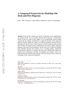 A Categorical Framework for Modeling with Stock and Flow Diagrams