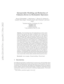 Interpretable Modeling and Reduction of Unknown Errors in Mechanistic
  Operators
