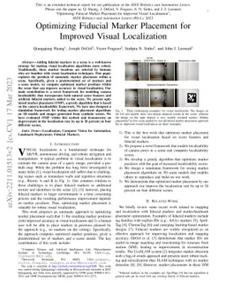 Optimizing Fiducial Marker Placement for Improved Visual Localization
