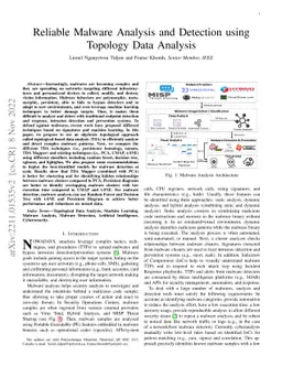 Reliable Malware Analysis and Detection using Topology Data Analysis