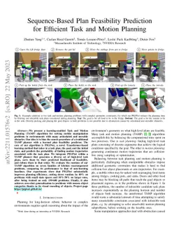 Sequence-Based Plan Feasibility Prediction for Efficient Task and Motion
  Planning