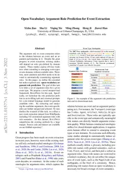 Open-Vocabulary Argument Role Prediction for Event Extraction