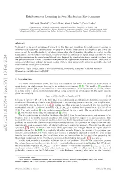 Reinforcement Learning in Non-Markovian Environments