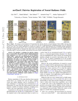 nerf2nerf: Pairwise Registration of Neural Radiance Fields