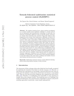 Towards federated multivariate statistical process control (FedMSPC)