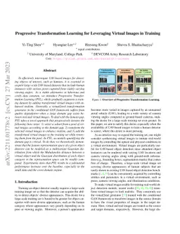Progressive Transformation Learning for Leveraging Virtual Images in
  Training