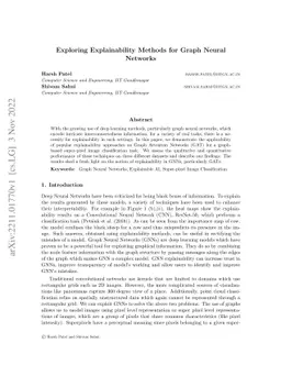 Exploring Explainability Methods for Graph Neural Networks