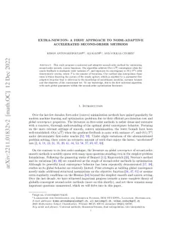 Extra-Newton: A First Approach to Noise-Adaptive Accelerated
  Second-Order Methods