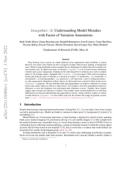 ImageNet-X: Understanding Model Mistakes with Factor of Variation
  Annotations