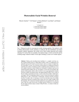 Photorealistic Facial Wrinkles Removal