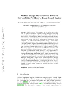 Abstract Images Have Different Levels of Retrievability Per Reverse
  Image Search Engine