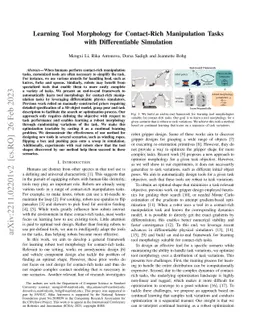 Learning Tool Morphology for Contact-Rich Manipulation Tasks with
  Differentiable Simulation