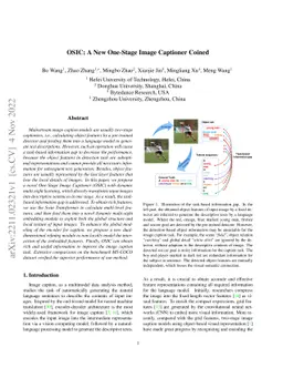 OSIC: A New One-Stage Image Captioner Coined