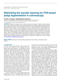 Rethinking the transfer learning for FCN based polyp segmentation in
  colonoscopy