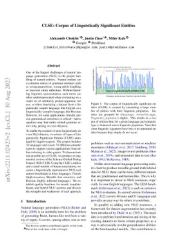 CLSE: Corpus of Linguistically Significant Entities