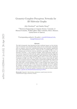 Geometry-Complete Perceptron Networks for 3D Molecular Graphs