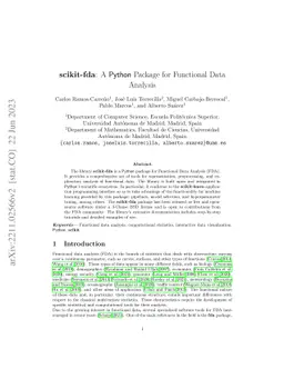 scikit-fda: A Python Package for Functional Data Analysis