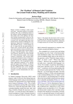 The 'Problem' of Human Label Variation: On Ground Truth in Data,
  Modeling and Evaluation