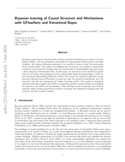 Bayesian learning of Causal Structure and Mechanisms with GFlowNets and
  Variational Bayes