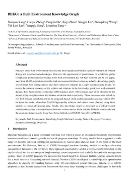 BEKG: A Built Environment Knowledge Graph
