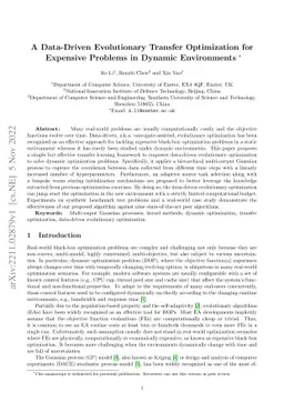 A Data-Driven Evolutionary Transfer Optimization for Expensive Problems
  in Dynamic Environments