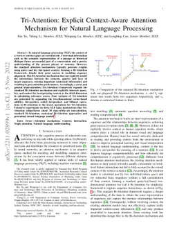 Tri-Attention: Explicit Context-Aware Attention Mechanism for Natural
  Language Processing