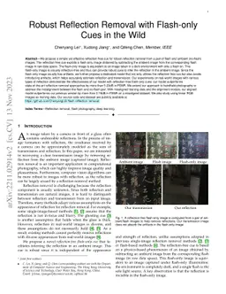 Robust Reflection Removal with Flash-only Cues in the Wild