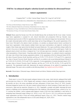 ESKNet-An enhanced adaptive selection kernel convolution for breast
  tumors segmentation