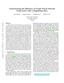 Characterizing the Efficiency of Graph Neural Network Frameworks with a
  Magnifying Glass