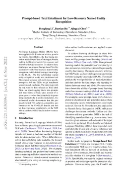 Prompt-based Text Entailment for Low-Resource Named Entity Recognition