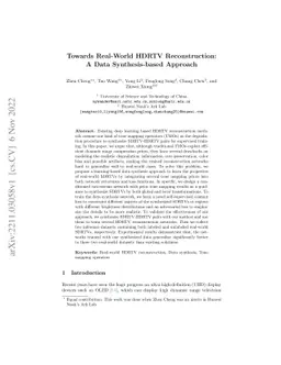 Towards Real World HDRTV Reconstruction: A Data Synthesis-based Approach