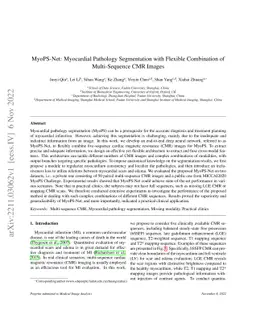 MyoPS-Net: Myocardial Pathology Segmentation with Flexible Combination
  of Multi-Sequence CMR Images