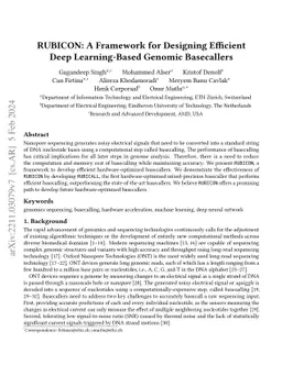 RUBICON: A Framework for Designing Efficient Deep Learning-Based Genomic
  Basecallers
