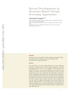 Recent Developments in Structure-Based Virtual Screening Approaches
