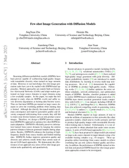Few-shot Image Generation with Diffusion Models