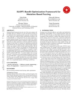SLOPT: Bandit Optimization Framework for Mutation-Based Fuzzing