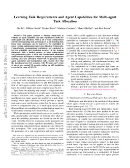 Learning Task Requirements and Agent Capabilities for Multi-agent Task
  Allocation