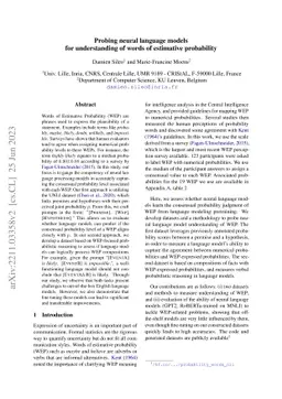 Probing neural language models for understanding of words of estimative
  probability