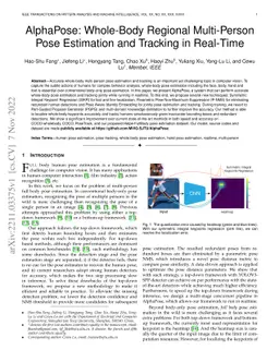 AlphaPose: Whole-Body Regional Multi-Person Pose Estimation and Tracking
  in Real-Time