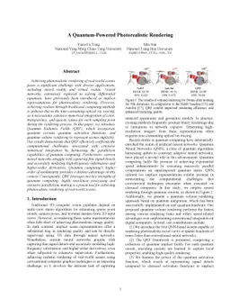 A Quantum-Powered Photorealistic Rendering