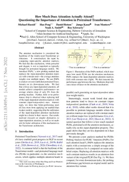 How Much Does Attention Actually Attend? Questioning the Importance of
  Attention in Pretrained Transformers
