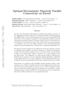 Optimal Deterministic Massively Parallel Connectivity on Forests