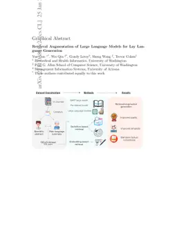 Retrieval augmentation of large language models for lay language
  generation