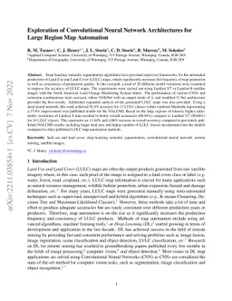 Exploration of Convolutional Neural Network Architectures for Large
  Region Map Automation