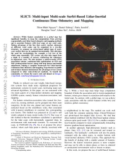 SLICT: Multi-input Multi-scale Surfel-Based Lidar-Inertial
  Continuous-Time Odometry and Mapping