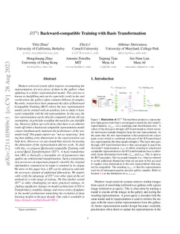 $BT^2$: Backward-compatible Training with Basis Transformation