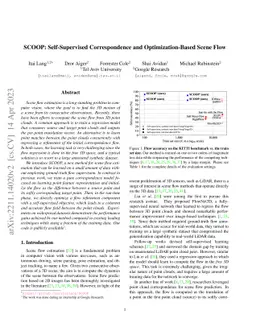 SCOOP: Self-Supervised Correspondence and Optimization-Based Scene Flow