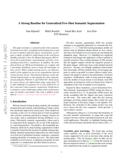 A Strong Baseline for Generalized Few-Shot Semantic Segmentation
