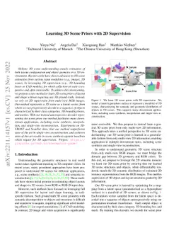 Learning 3D Scene Priors with 2D Supervision